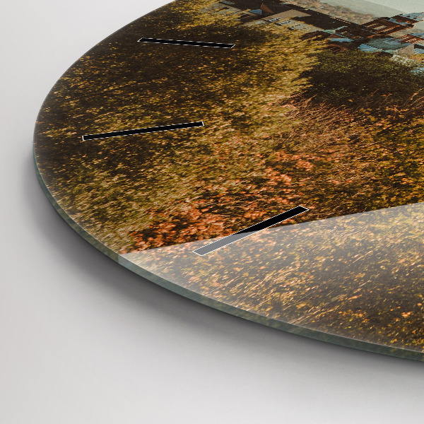 Wanduhr rund mit motiv Kunstgalerie in Glasgow