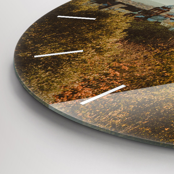 Wanduhr rund mit motiv Kunstgalerie in Glasgow