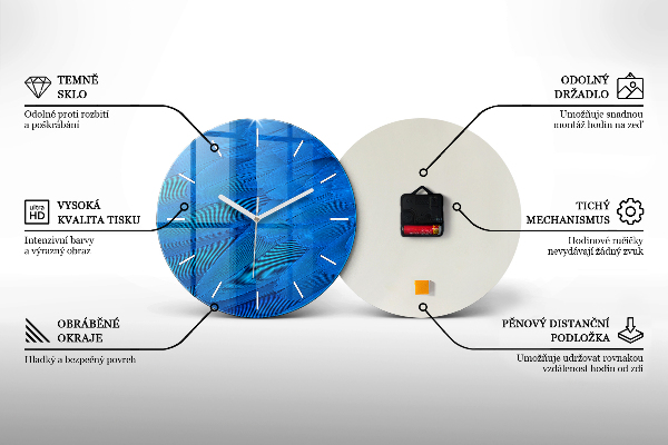 Wanduhr rund mit motiv Kunstgalerie in Glasgow