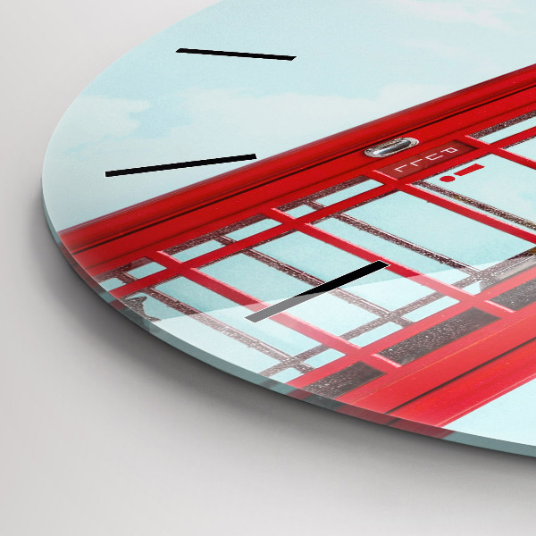 Wanduhr rund Telefonzelle