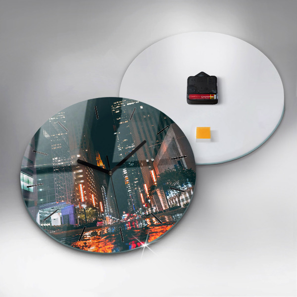 Wanduhr glas rund Hilton Hotel in Houston