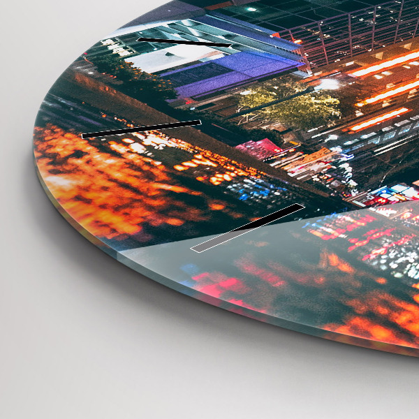 Wanduhr glas rund Hilton Hotel in Houston