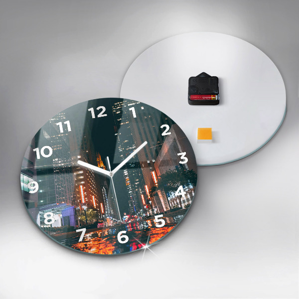 Wanduhr glas rund Hilton Hotel in Houston