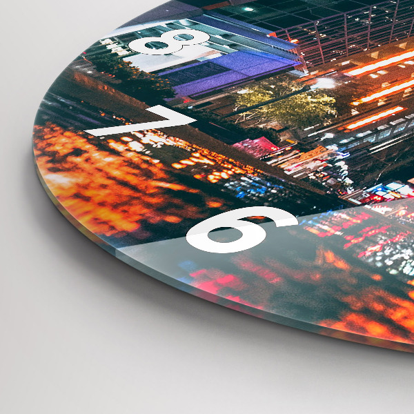 Wanduhr glas rund Hilton Hotel in Houston