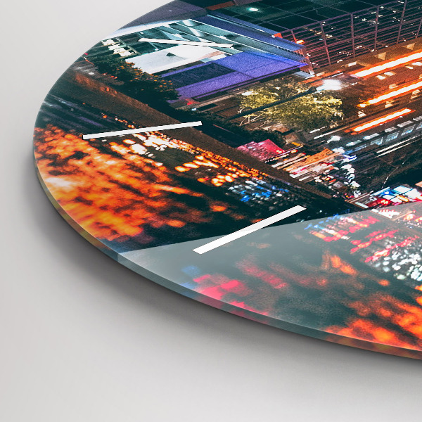 Wanduhr glas rund Hilton Hotel in Houston