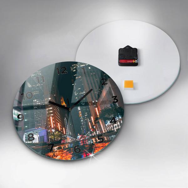 Wanduhr glas rund Hilton Hotel in Houston