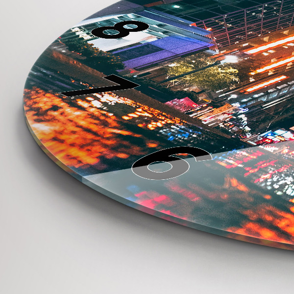 Wanduhr glas rund Hilton Hotel in Houston