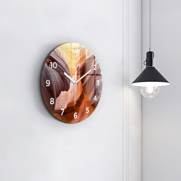 Wanduhr rund mit motiv Antilopenschlucht