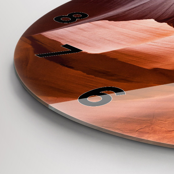 Wanduhr rund mit motiv Antilopenschlucht