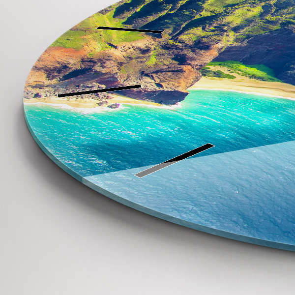 Wanduhr rund Hawaiianisches Meer