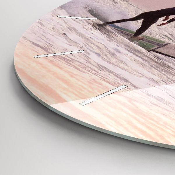 Wanduhr rund Surfer auf Hawaii