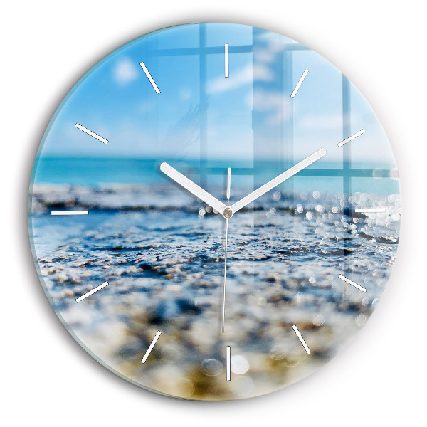 Wanduhr rund mit motiv Wasserfotografie