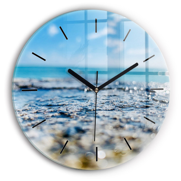 Wanduhr rund mit motiv Wasserfotografie