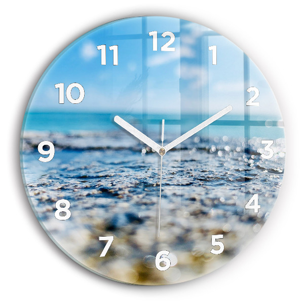 Wanduhr rund mit motiv Wasserfotografie