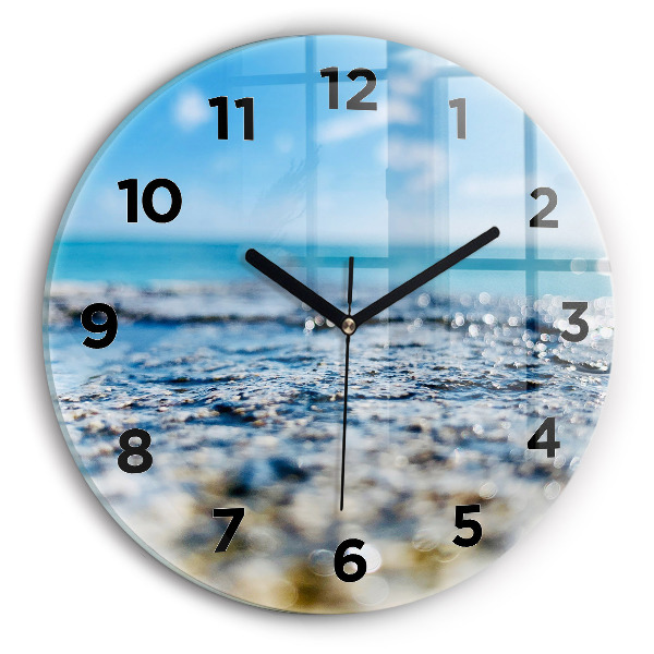 Wanduhr rund mit motiv Wasserfotografie