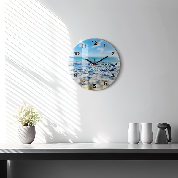 Wanduhr rund mit motiv Wasserfotografie