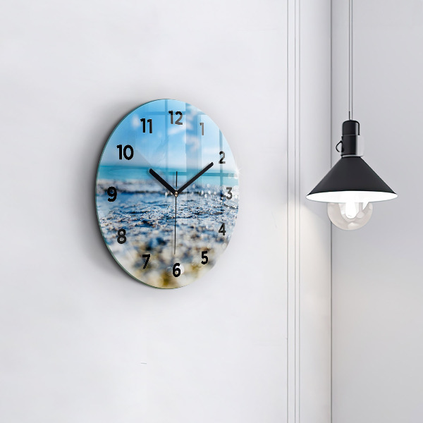 Wanduhr rund mit motiv Wasserfotografie