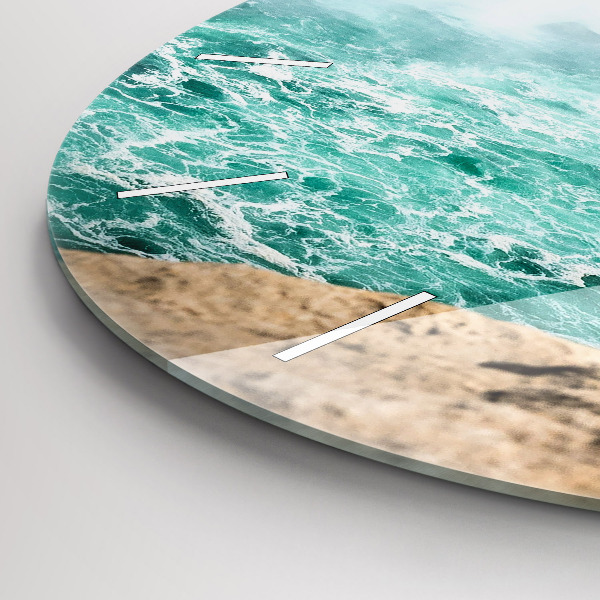 Wanduhr glas rund Niagara-Boot