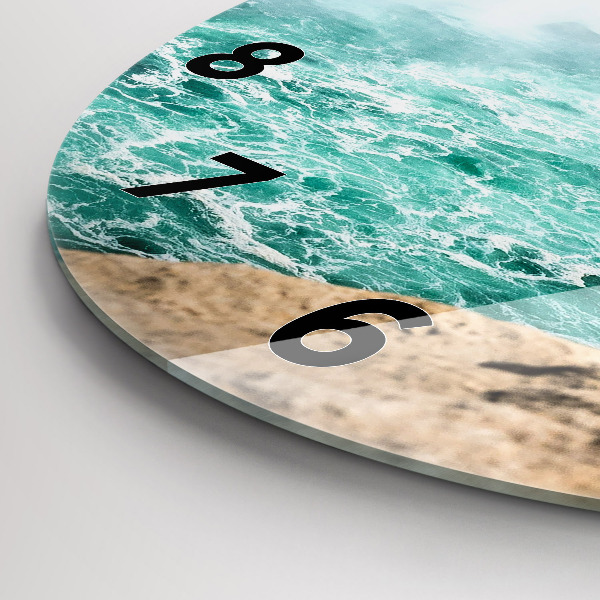 Wanduhr glas rund Niagara-Boot