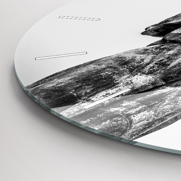 Wanduhr glas rund Freiheitsstatue in Budapest