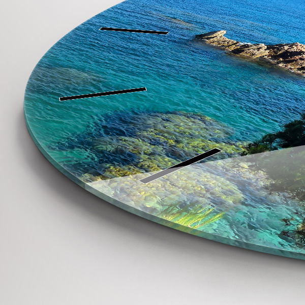 Wanduhr rund Costa Brava