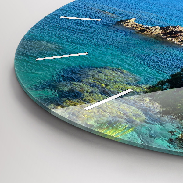 Wanduhr rund Costa Brava