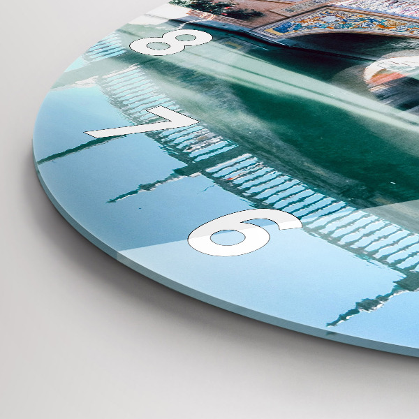 Wanduhr glas rund Spanischer Platz in Sevilla
