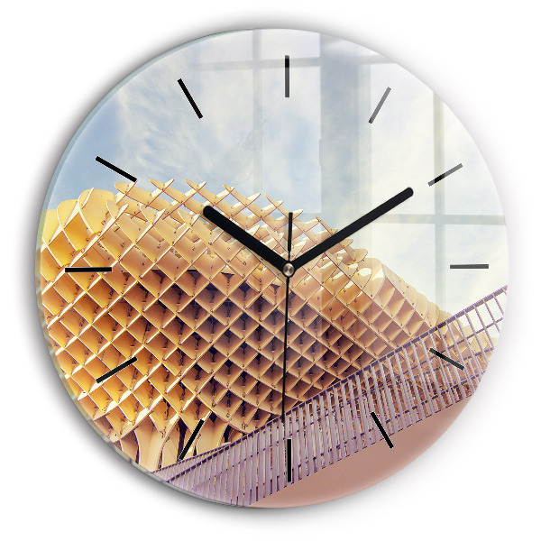 Wanduhr rund Aussichtspunkt in Sevilla