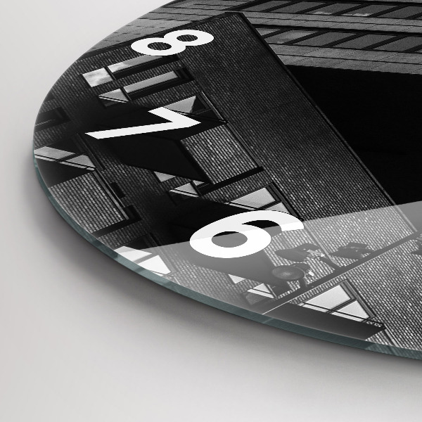 Wanduhr glas rund Architektur in Amsterdam