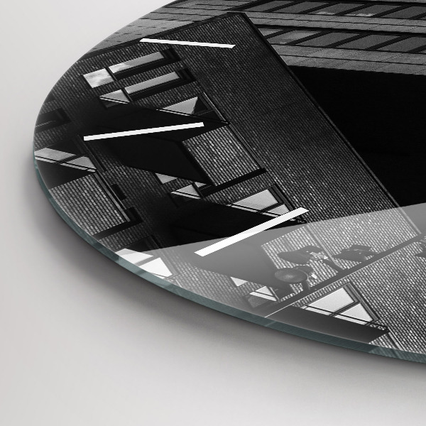 Wanduhr glas rund Architektur in Amsterdam