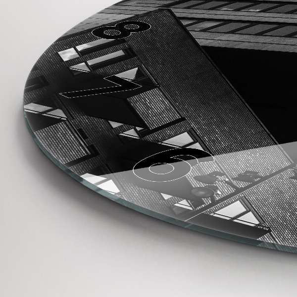Wanduhr glas rund Architektur in Amsterdam