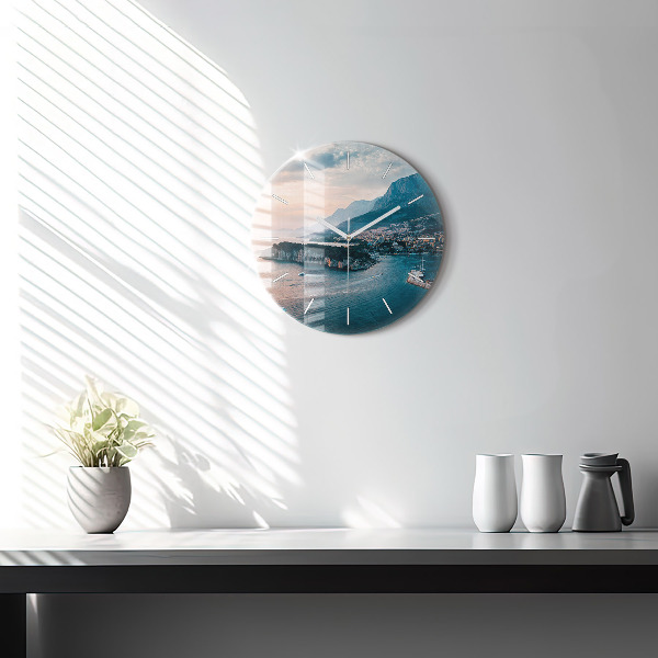 Wanduhr rund mit motiv Insel in Kroatien