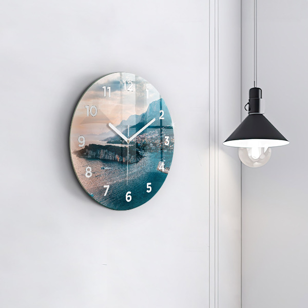 Wanduhr rund mit motiv Insel in Kroatien