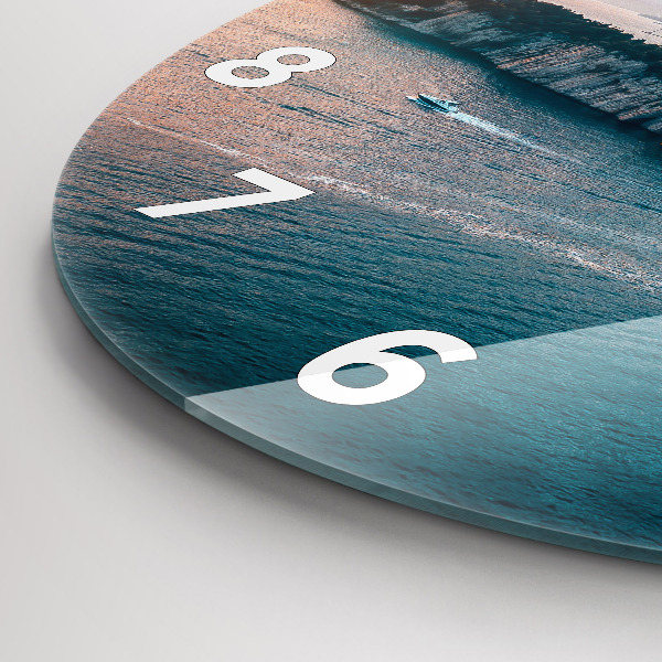 Wanduhr rund mit motiv Insel in Kroatien