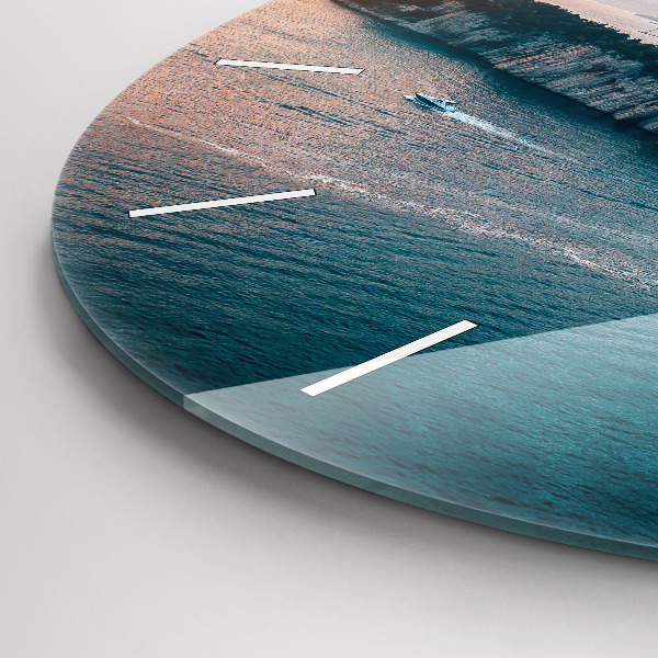 Wanduhr rund mit motiv Insel in Kroatien