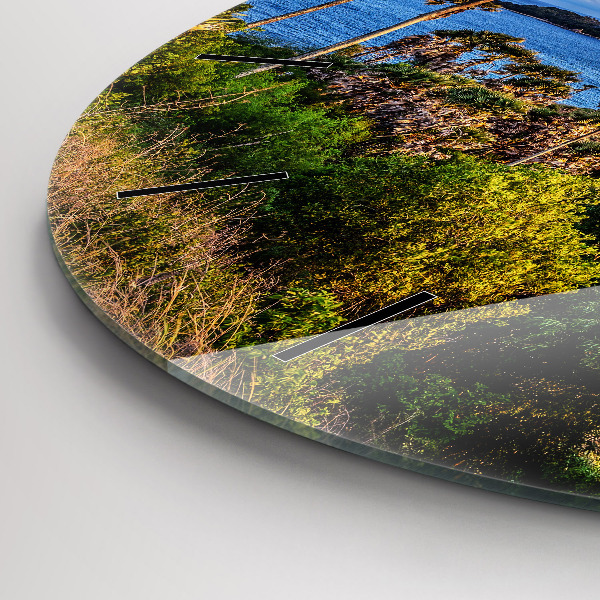 Wanduhr rund mit motiv Phuket in Thailand