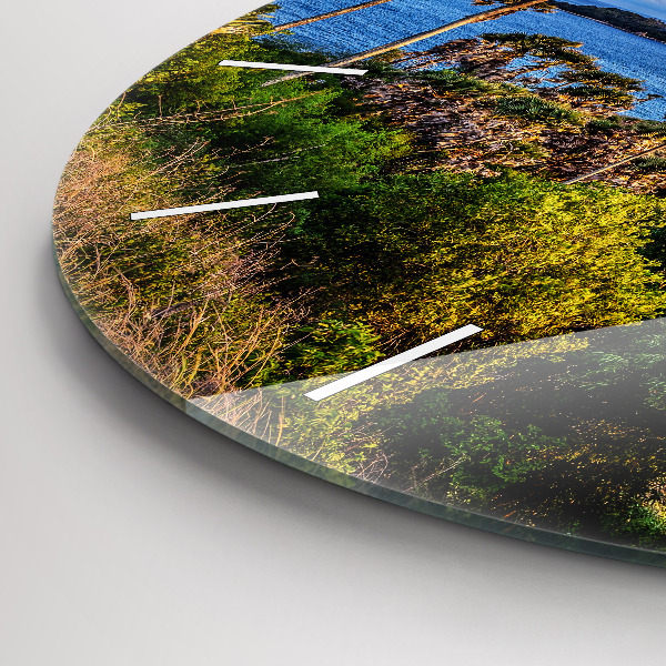 Wanduhr rund mit motiv Phuket in Thailand