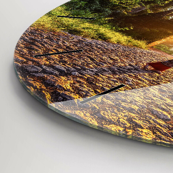 Wanduhr glas rund Surat Thani Park in Thailand