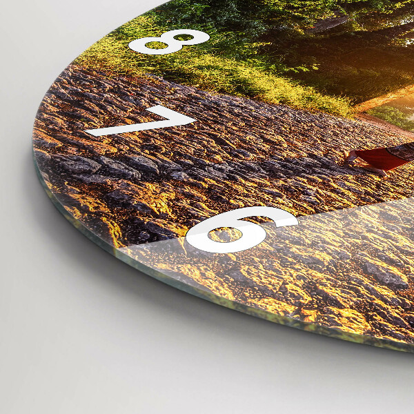 Wanduhr glas rund Surat Thani Park in Thailand