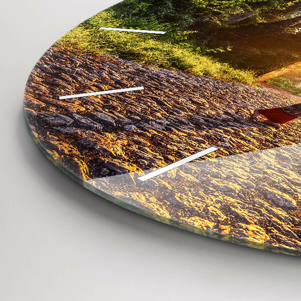 Wanduhr glas rund Surat Thani Park in Thailand