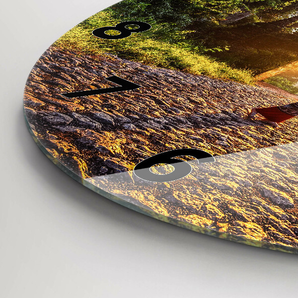 Wanduhr glas rund Surat Thani Park in Thailand