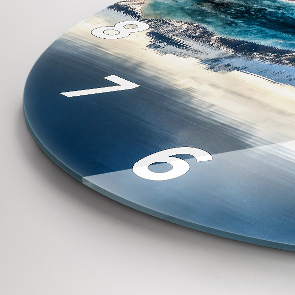 Wanduhr glas rund Jokulsarlon-See in Island