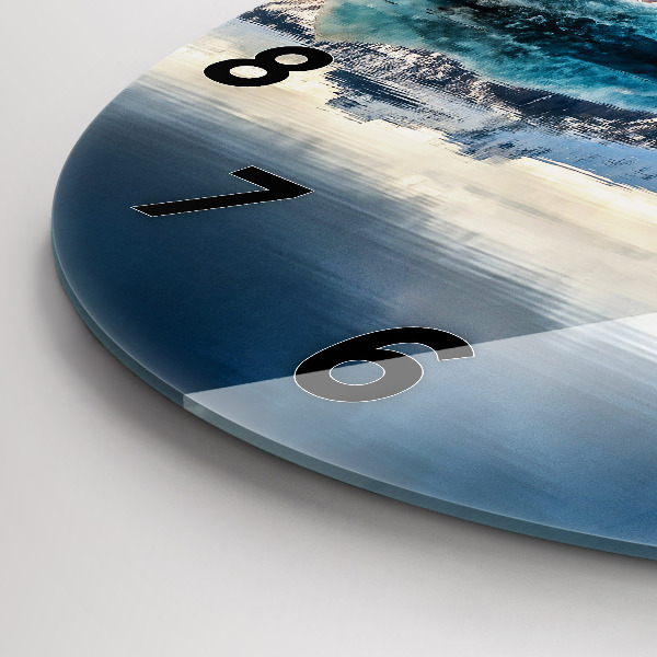 Wanduhr glas rund Jokulsarlon-See in Island