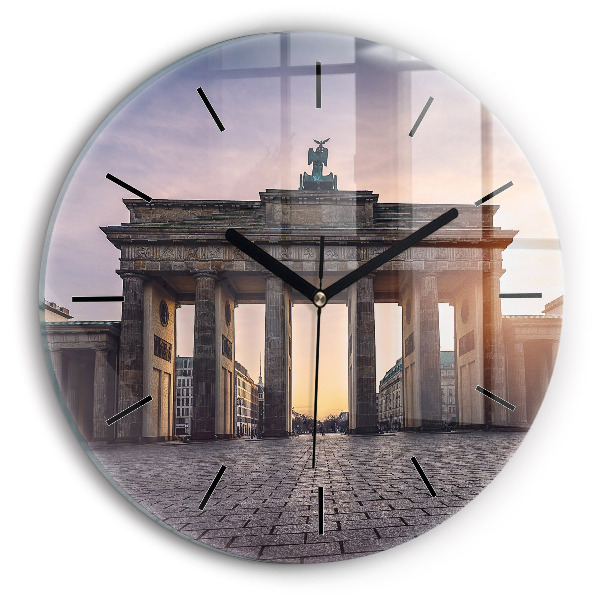 Wanduhr rund Brandenburger Tor
