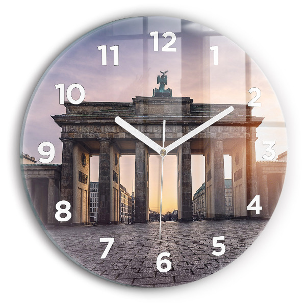 Wanduhr rund Brandenburger Tor