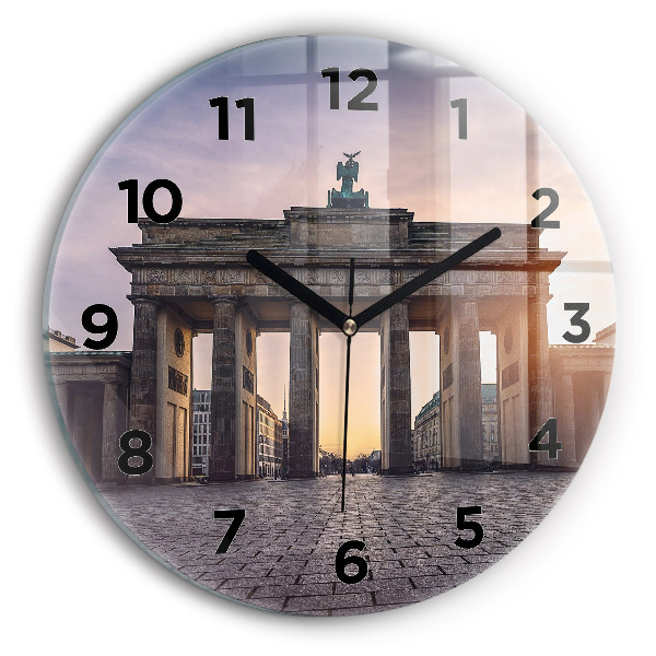 Wanduhr rund Brandenburger Tor