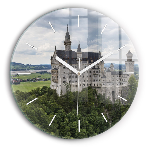 Wanduhr rund Schloss Neuschwanstein