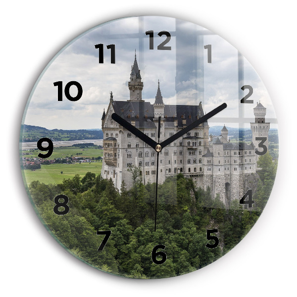 Wanduhr rund Schloss Neuschwanstein