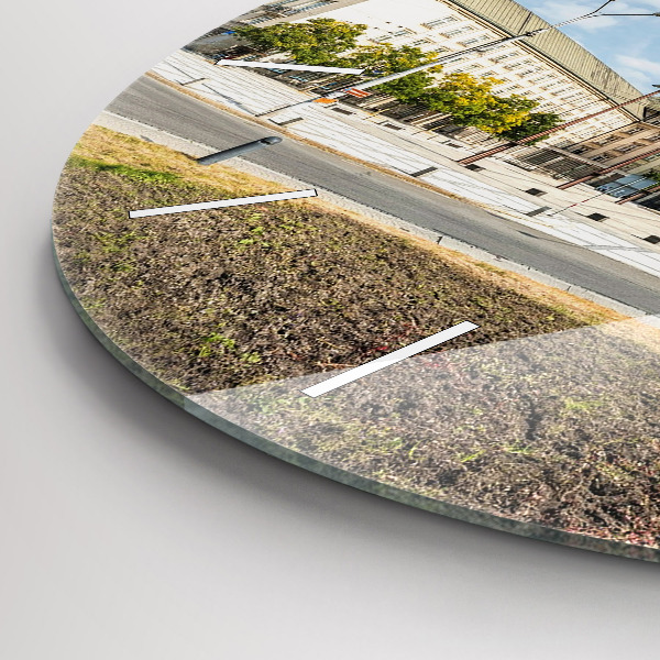 Wanduhr rund mit motiv Panorama von Ostrava