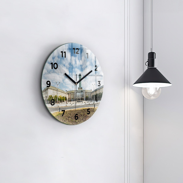 Wanduhr rund mit motiv Panorama von Ostrava